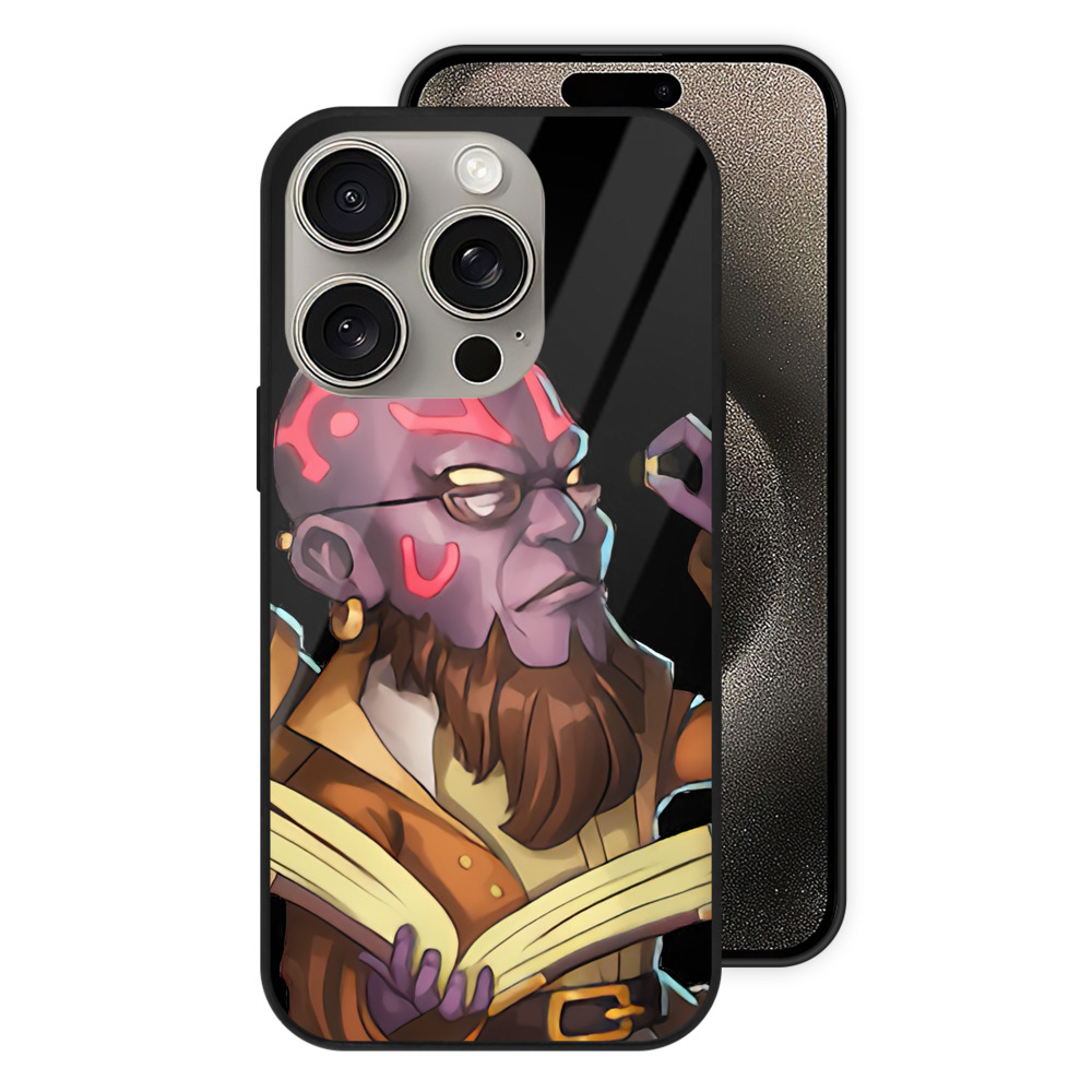 リーグ・オブ・レジェンド League of Legends LOL 【iPhone15Pro対応】スマホケース 耐衝撃＆黄変防止 背面ガラス