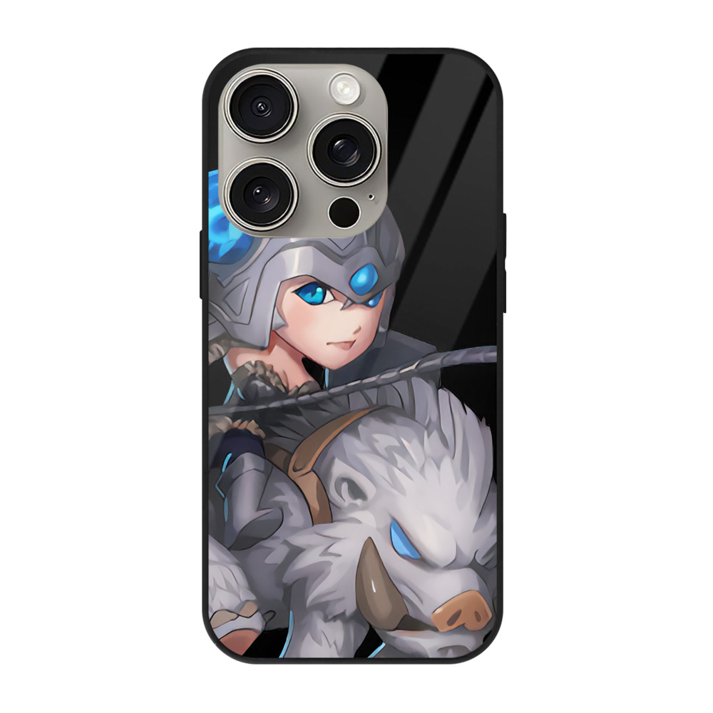 リーグ・オブ・レジェンド League of Legends LOL 【iPhone15Pro対応】スマホケース 耐衝撃＆黄変防止 背面ガラス