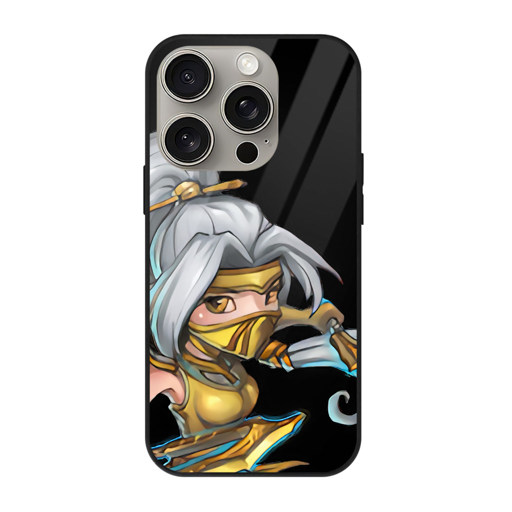 リーグ・オブ・レジェンド League of Legends LOL 【iPhone15Pro対応】スマホケース 耐衝撃＆黄変防止 背面ガラス