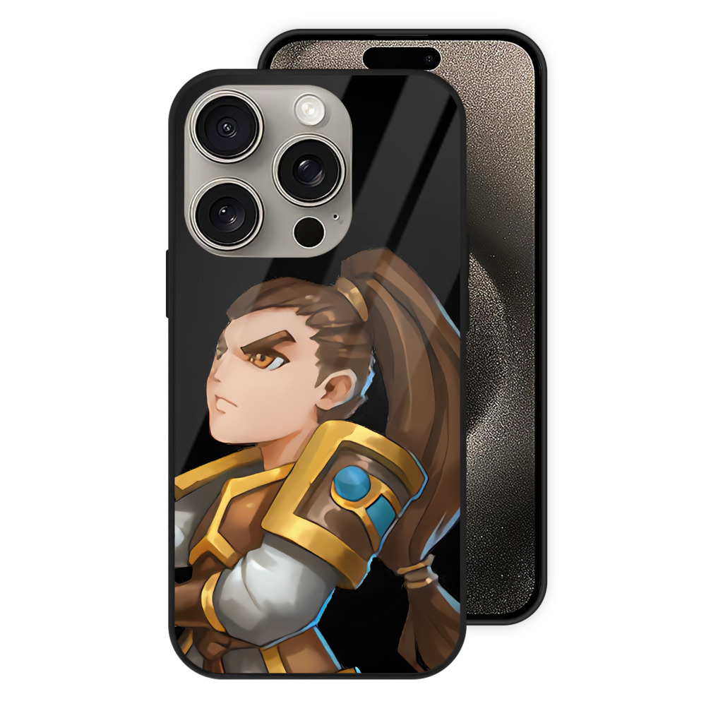 リーグ・オブ・レジェンド League of Legends LOL 【iPhone15Pro対応】スマホケース 耐衝撃＆黄変防止 背面ガラス