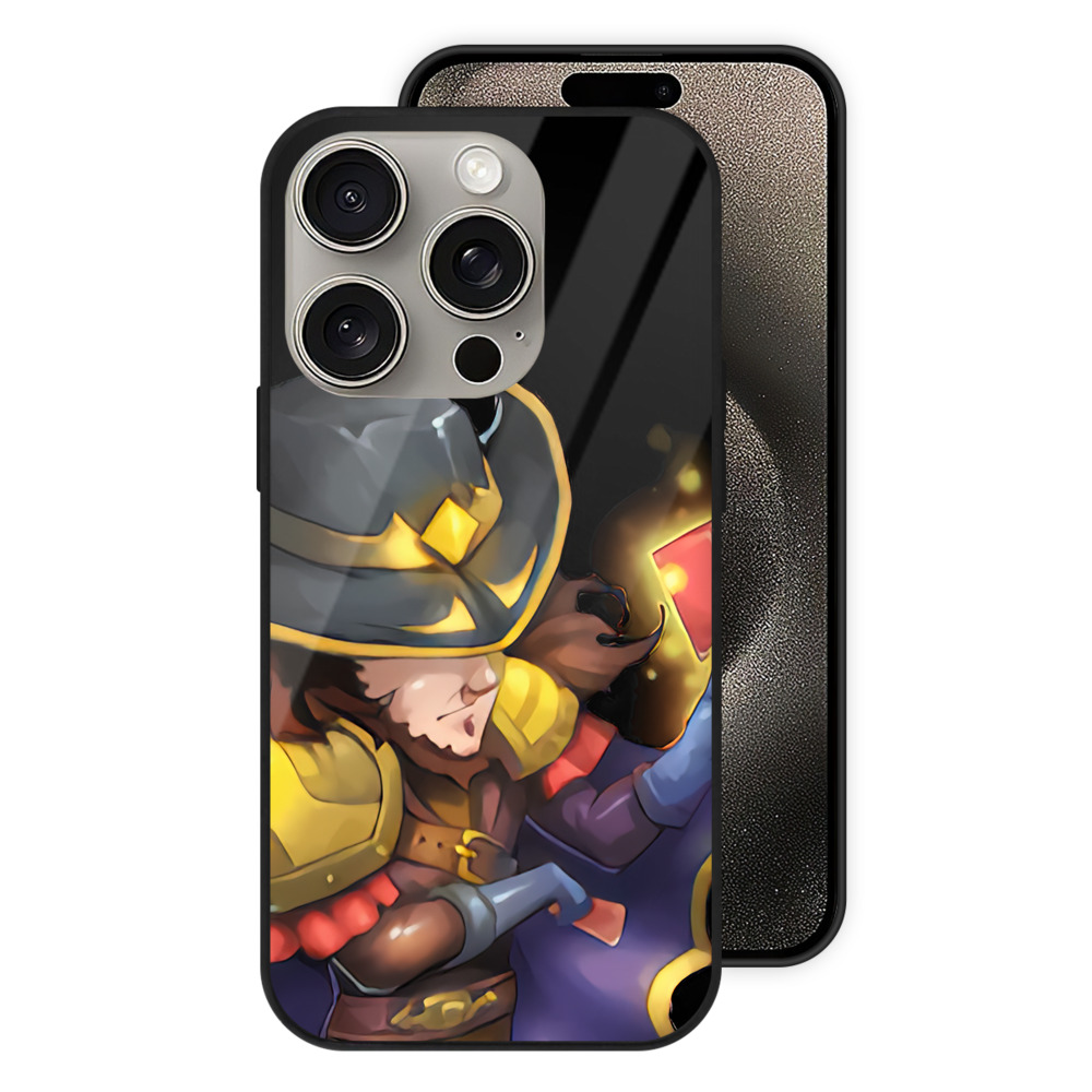 リーグ・オブ・レジェンド League of Legends LOL 【iPhone15Pro対応】スマホケース 耐衝撃＆黄変防止 背面ガラス