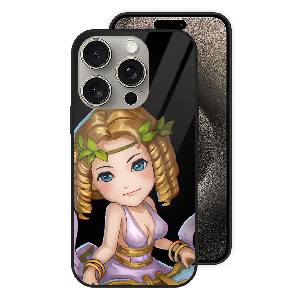 リーグ・オブ・レジェンド League of Legends LOL 【iPhone15Pro対応】スマホケース 耐衝撃＆黄変防止 背面ガラス