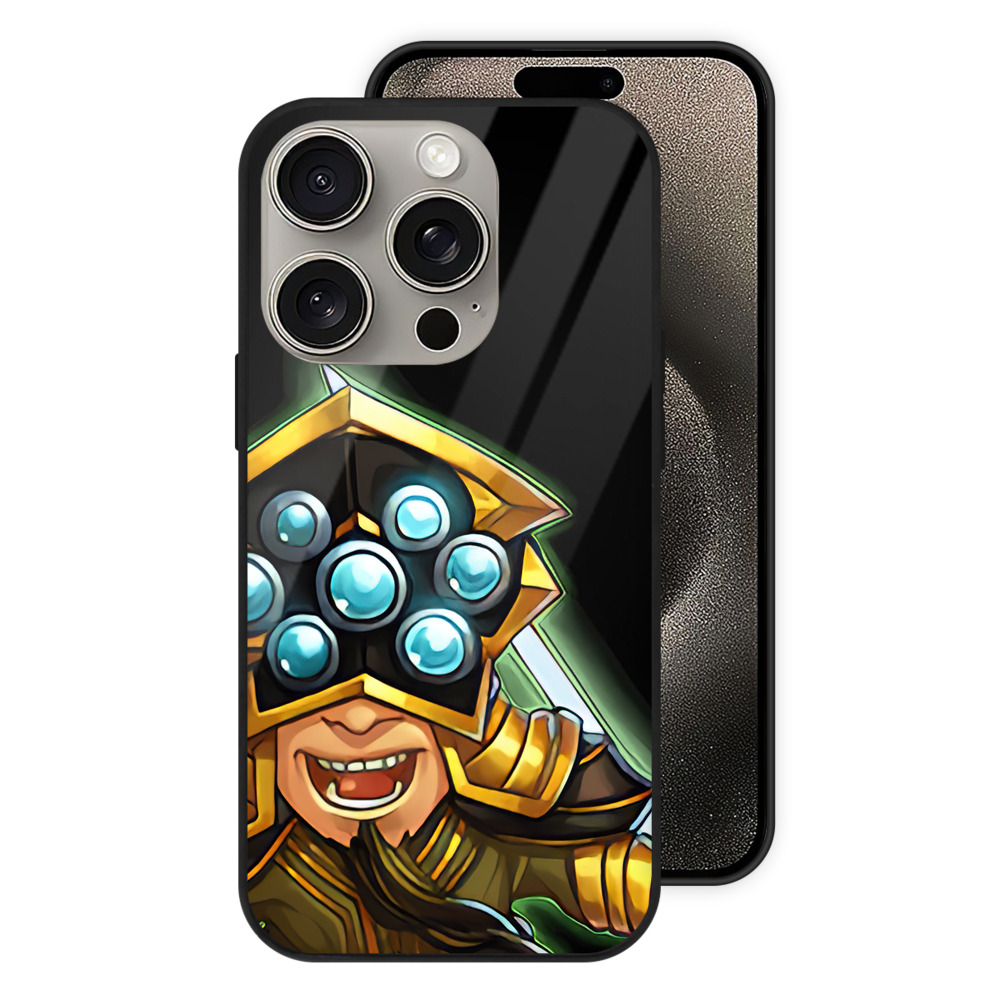 リーグ・オブ・レジェンド League of Legends LOL 【iPhone15Pro対応】スマホケース 耐衝撃＆黄変防止 背面ガラス