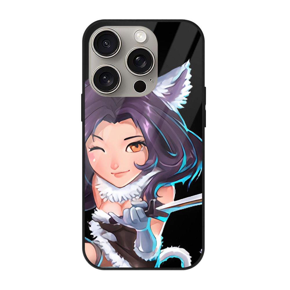 （画像用） リーグ・オブ・レジェンド League of Legends LOL 【iPhone15Pro対応】スマホケース 耐衝撃＆黄変防止 背面ガラス