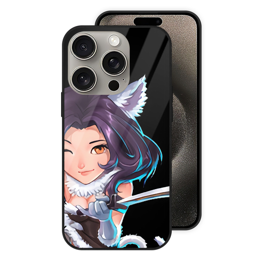 （画像用） リーグ・オブ・レジェンド League of Legends LOL 【iPhone15Pro対応】スマホケース 耐衝撃＆黄変防止 背面ガラス