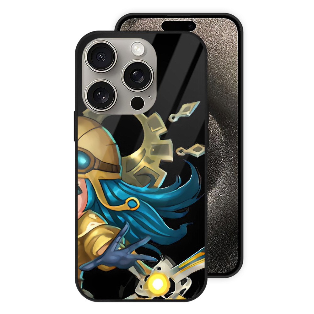 リーグ・オブ・レジェンド League of Legends LOL 【iPhone15Pro対応】スマホケース 耐衝撃＆黄変防止 背面ガラス