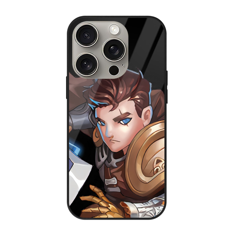 リーグ・オブ・レジェンド League of Legends LOL 【iPhone15Pro対応】スマホケース 耐衝撃＆黄変防止 背面ガラス