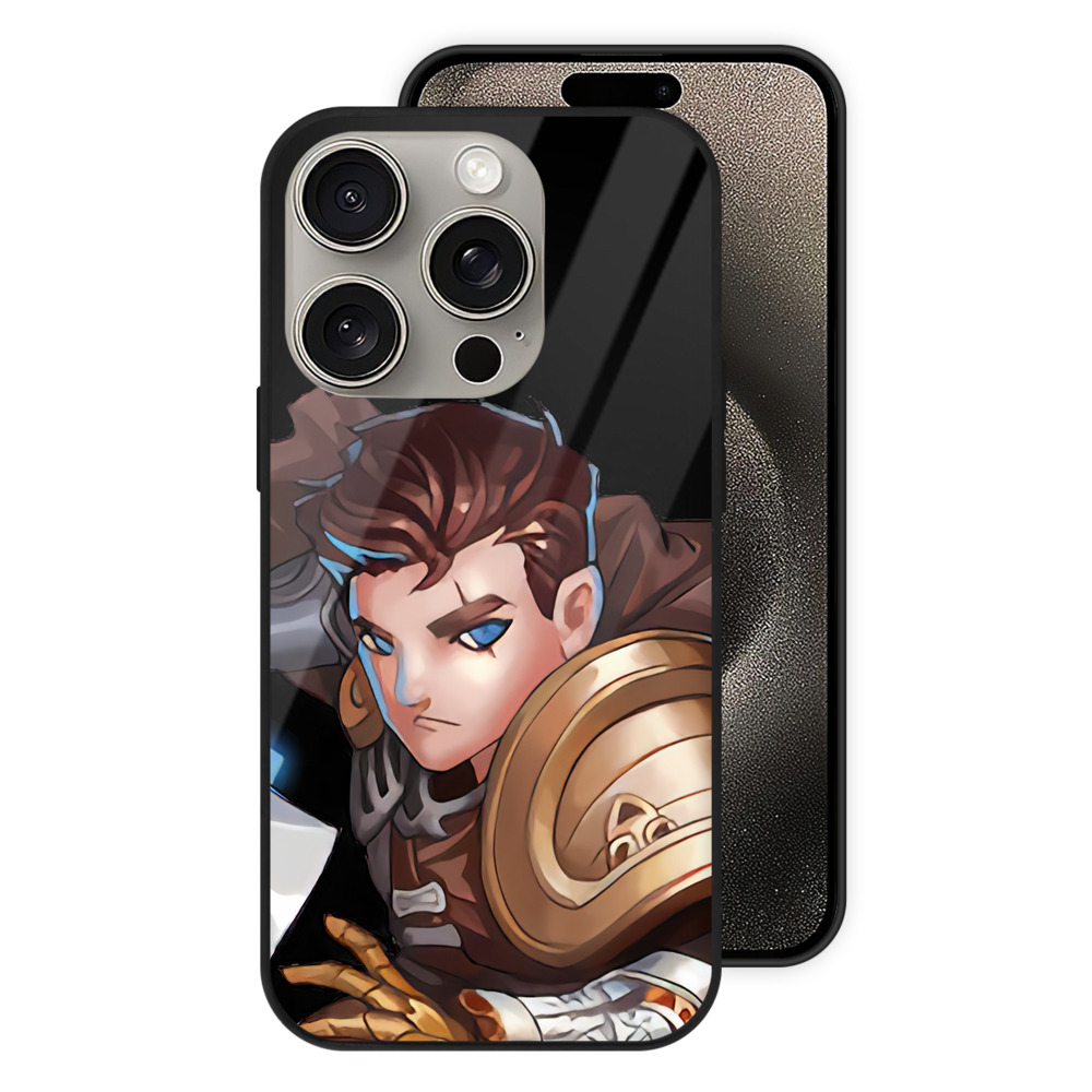 リーグ・オブ・レジェンド League of Legends LOL 【iPhone15Pro対応】スマホケース 耐衝撃＆黄変防止 背面ガラス