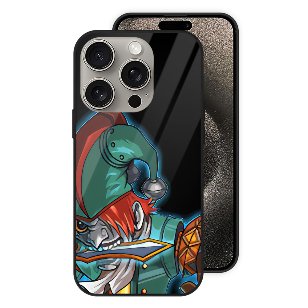 リーグ・オブ・レジェンド League of Legends LOL 【iPhone15Pro対応】スマホケース 耐衝撃＆黄変防止 背面ガラス