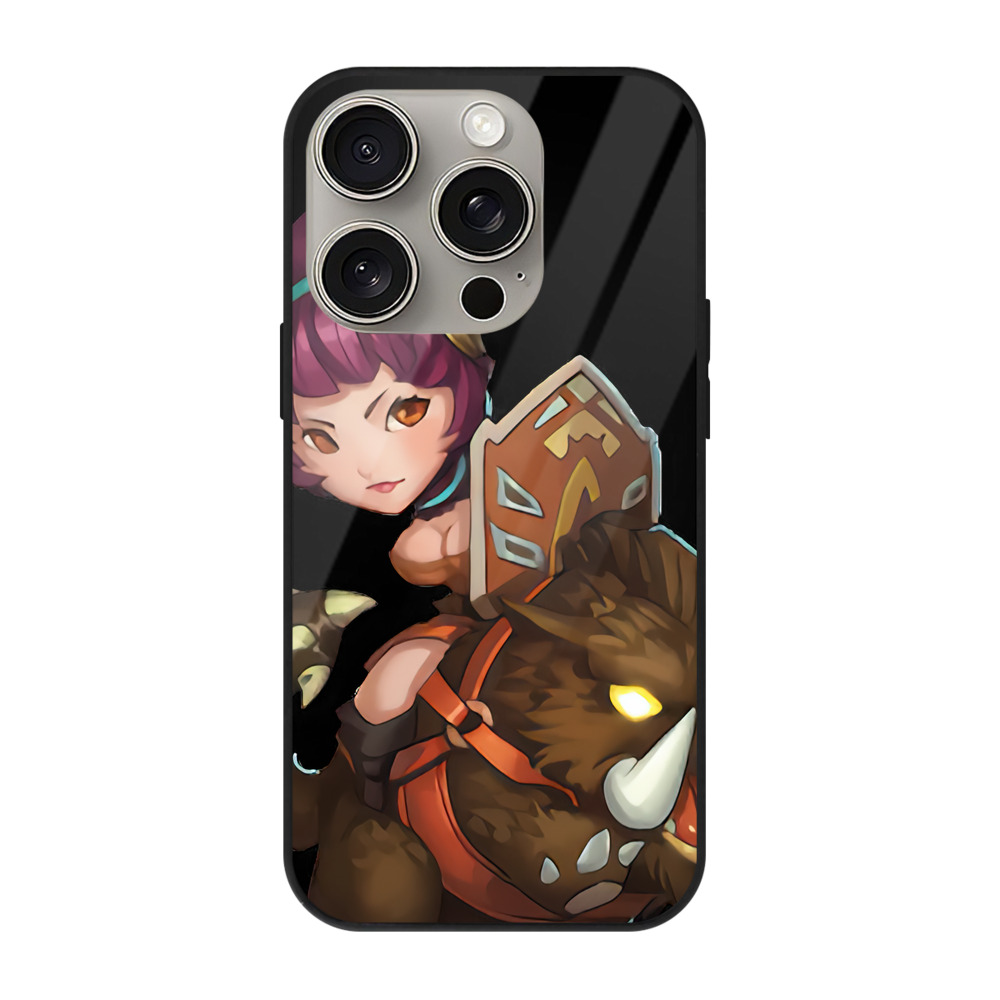 リーグ・オブ・レジェンド League of Legends LOL 【iPhone15Pro対応】スマホケース 耐衝撃＆黄変防止 背面ガラス