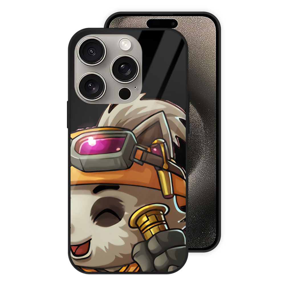 リーグ・オブ・レジェンド League of Legends LOL 【iPhone15Pro対応】スマホケース 耐衝撃＆黄変防止 背面ガラス