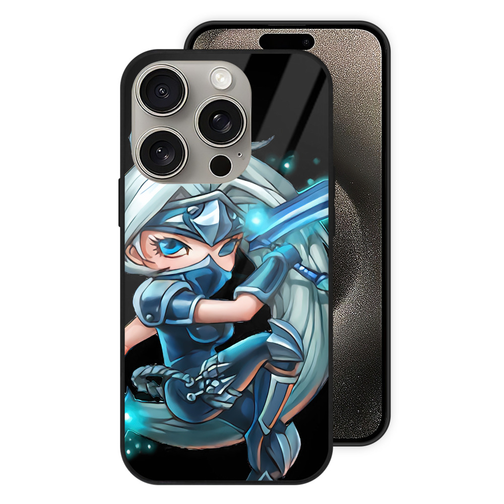 リーグ・オブ・レジェンド League of Legends LOL 【iPhone15Pro対応】スマホケース 耐衝撃＆黄変防止 背面ガラス