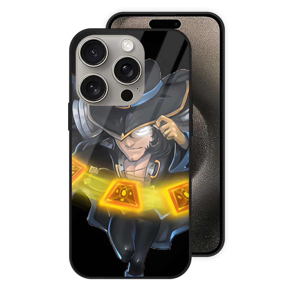 リーグ・オブ・レジェンド League of Legends LOL 【iPhone15Pro対応】スマホケース 耐衝撃＆黄変防止 背面ガラス