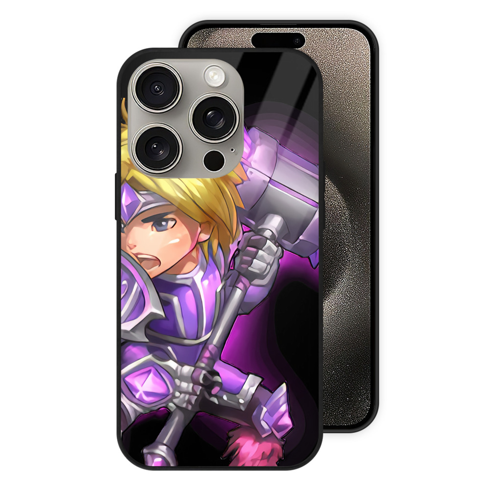 リーグ・オブ・レジェンド League of Legends LOL 【iPhone15Pro対応】スマホケース 耐衝撃＆黄変防止 背面ガラス