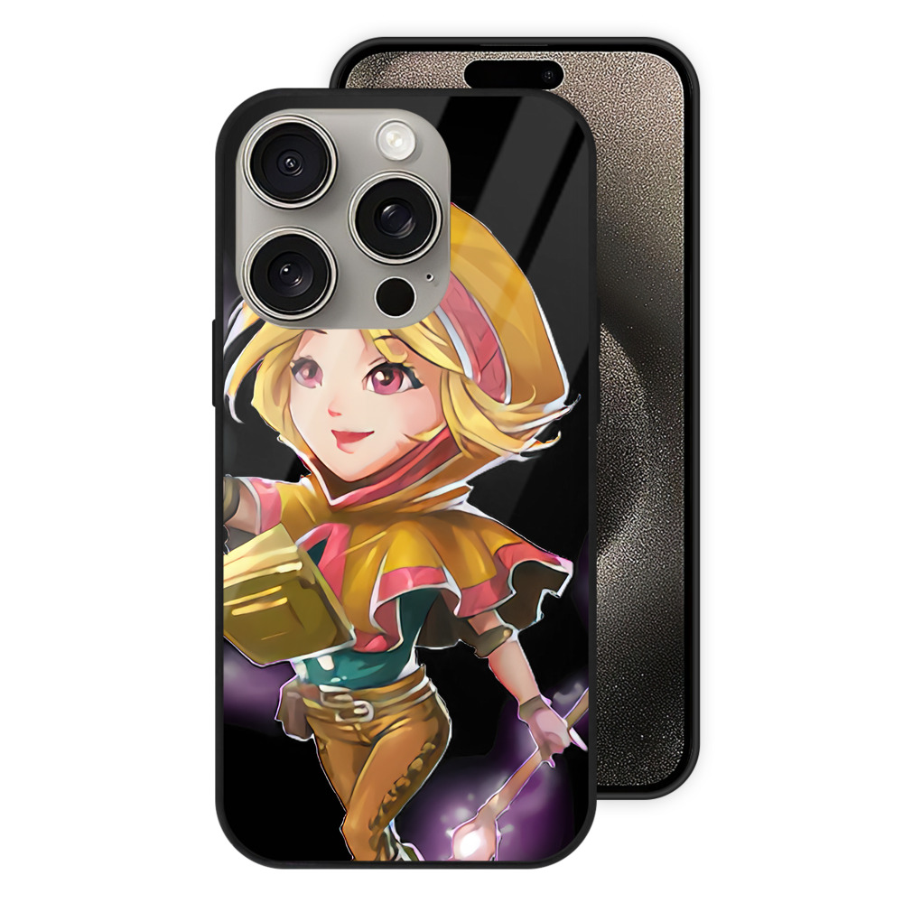 リーグ・オブ・レジェンド League of Legends LOL 【iPhone15Pro対応】スマホケース 耐衝撃＆黄変防止 背面ガラス
