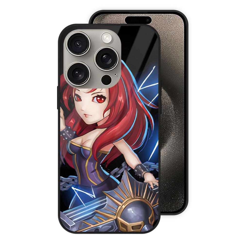 リーグ・オブ・レジェンド League of Legends LOL 【iPhone15Pro対応】スマホケース 耐衝撃＆黄変防止 背面ガラス