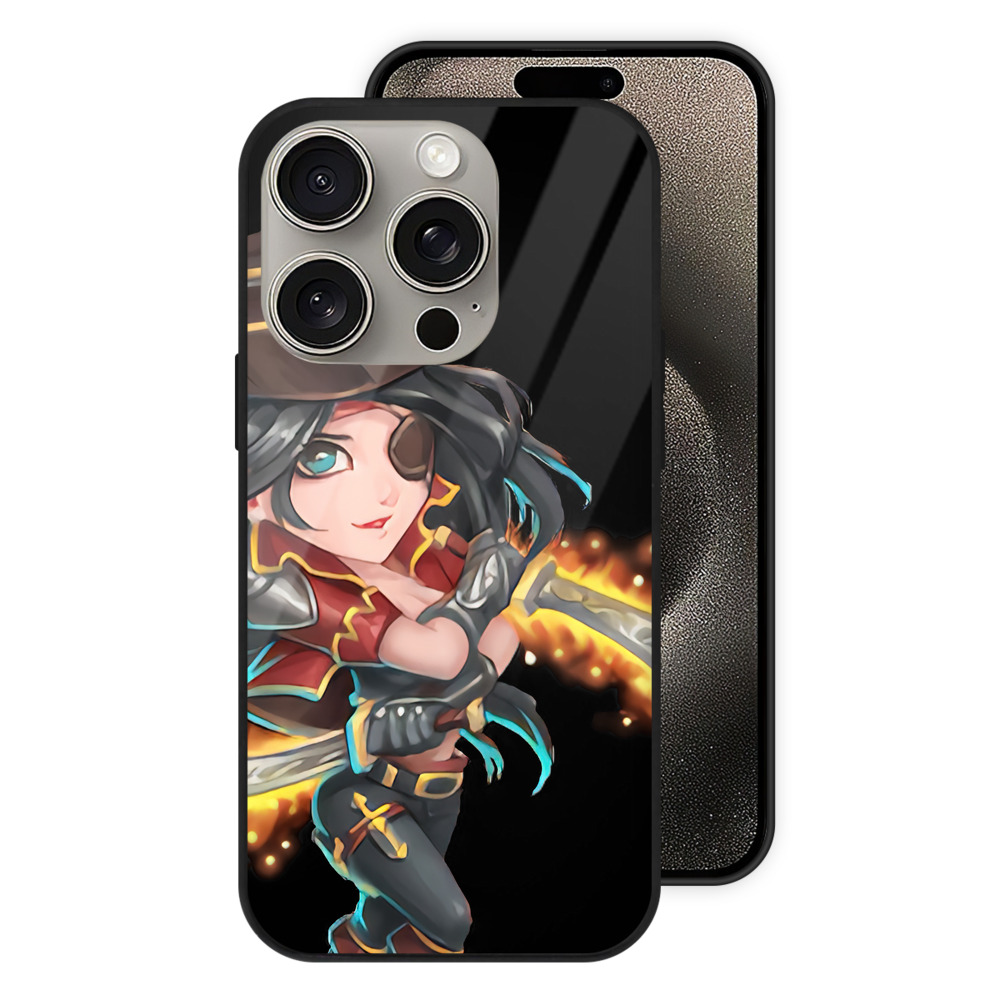 リーグ・オブ・レジェンド League of Legends LOL 【iPhone15Pro対応】スマホケース 耐衝撃＆黄変防止 背面ガラス