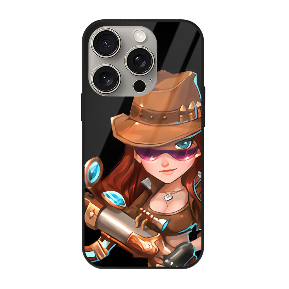 リーグ・オブ・レジェンド League of Legends LOL 【iPhone15Pro対応】スマホケース 耐衝撃＆黄変防止 背面ガラス