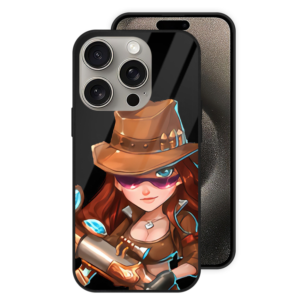 リーグ・オブ・レジェンド League of Legends LOL 【iPhone15Pro対応】スマホケース 耐衝撃＆黄変防止 背面ガラス