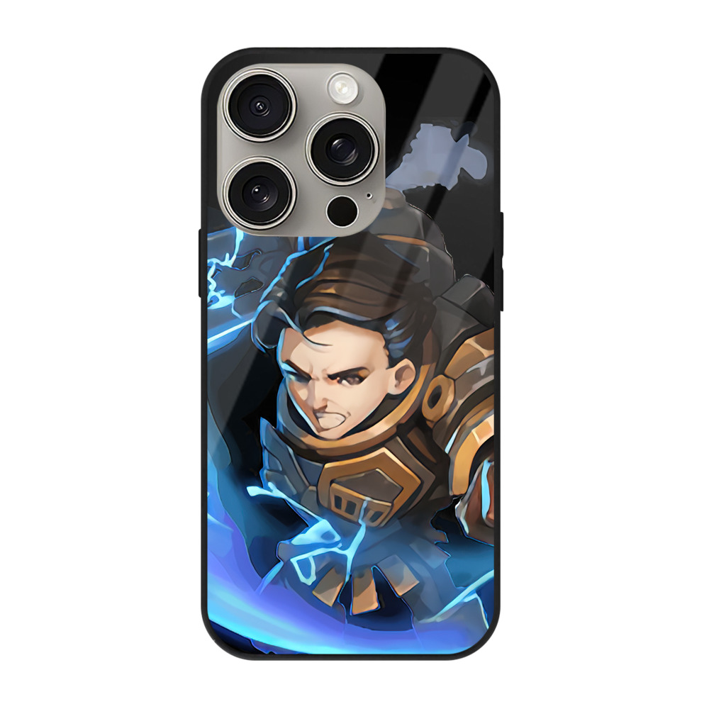 リーグ・オブ・レジェンド League of Legends LOL 【iPhone15Pro対応】スマホケース 耐衝撃＆黄変防止 背面ガラス