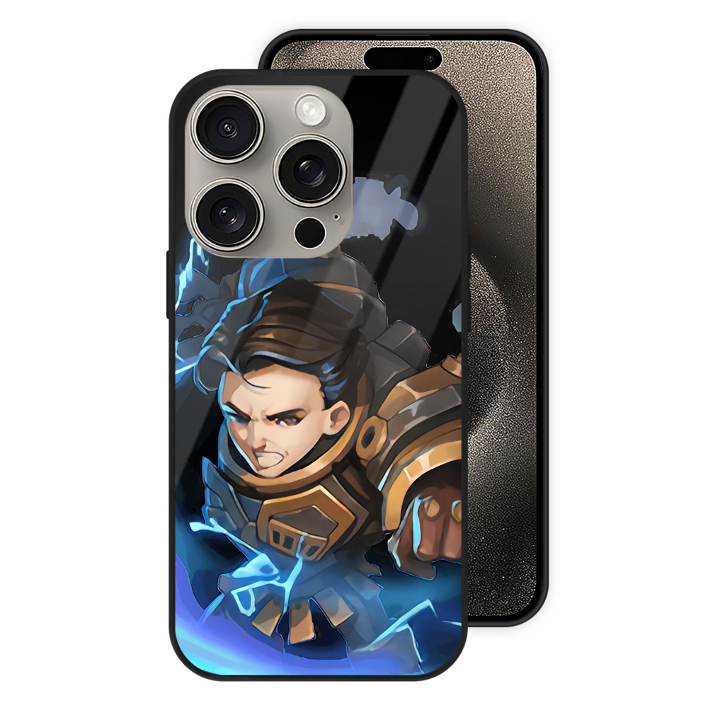 リーグ・オブ・レジェンド League of Legends LOL 【iPhone15Pro対応】スマホケース 耐衝撃＆黄変防止 背面ガラス