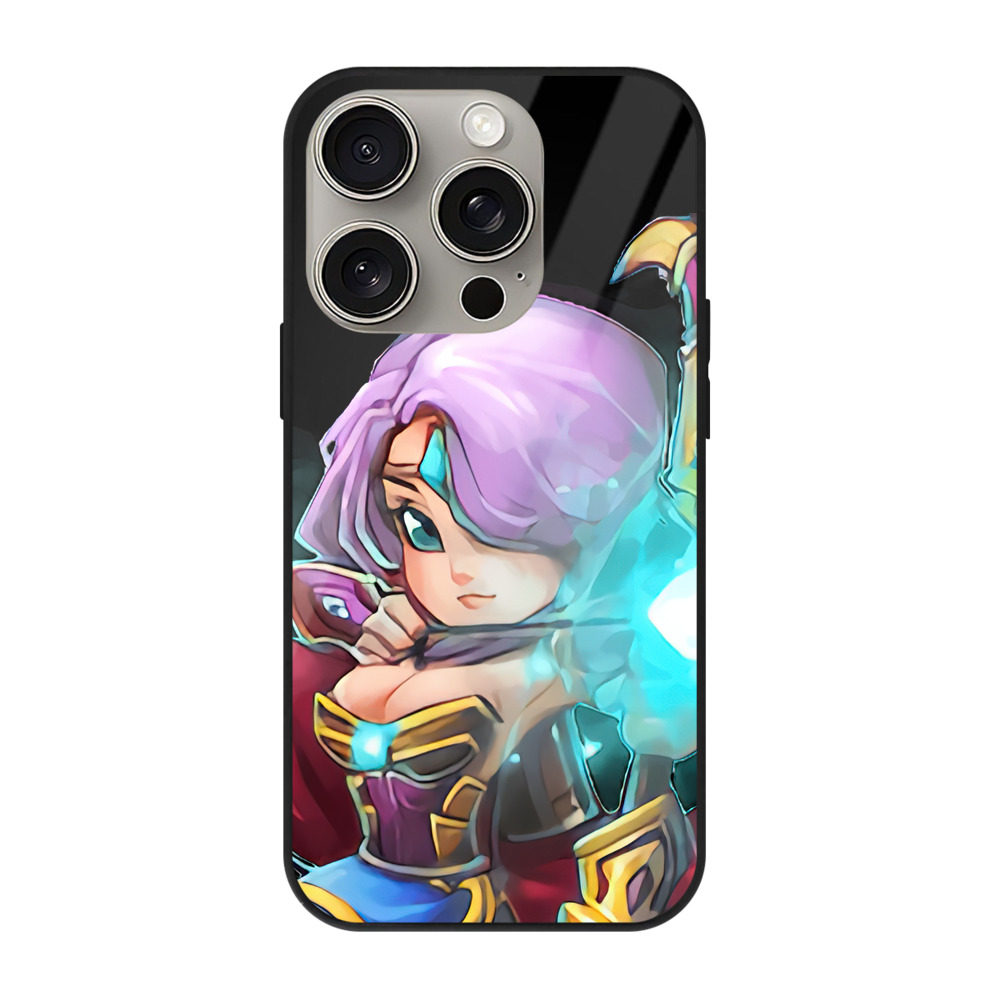 （画像用） リーグ・オブ・レジェンド League of Legends LOL 【iPhone15Pro対応】スマホケース 耐衝撃＆黄変防止 背面ガラス