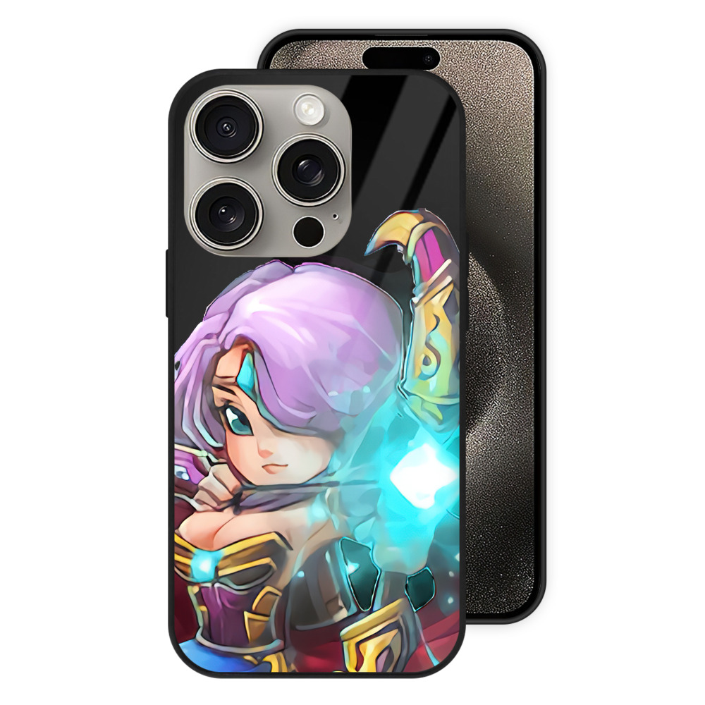（画像用） リーグ・オブ・レジェンド League of Legends LOL 【iPhone15Pro対応】スマホケース 耐衝撃＆黄変防止 背面ガラス