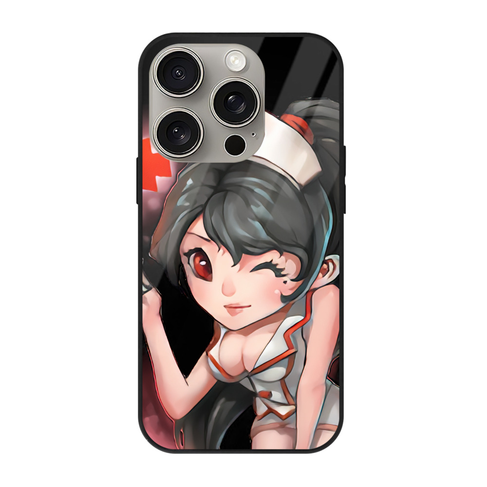 リーグ・オブ・レジェンド League of Legends LOL 【iPhone15Pro対応】スマホケース 耐衝撃＆黄変防止 背面ガラス