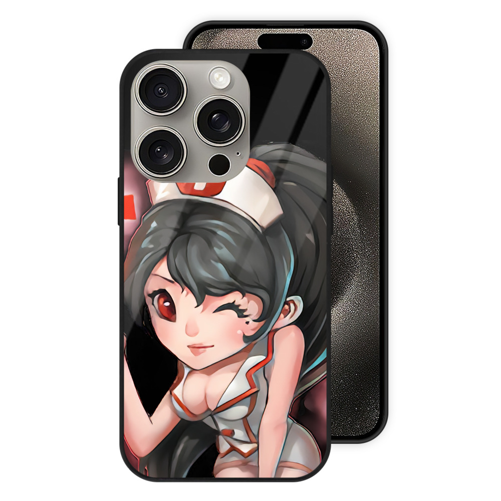 リーグ・オブ・レジェンド League of Legends LOL 【iPhone15Pro対応】スマホケース 耐衝撃＆黄変防止 背面ガラス
