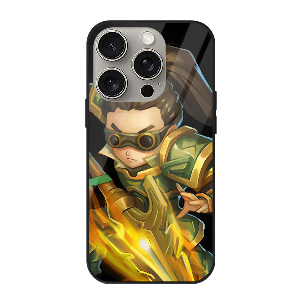 リーグ・オブ・レジェンド League of Legends LOL 【iPhone15Pro対応】スマホケース 耐衝撃＆黄変防止 背面ガラス