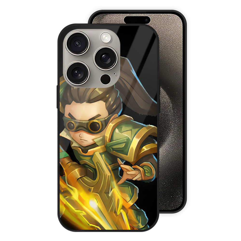 リーグ・オブ・レジェンド League of Legends LOL 【iPhone15Pro対応】スマホケース 耐衝撃＆黄変防止 背面ガラス