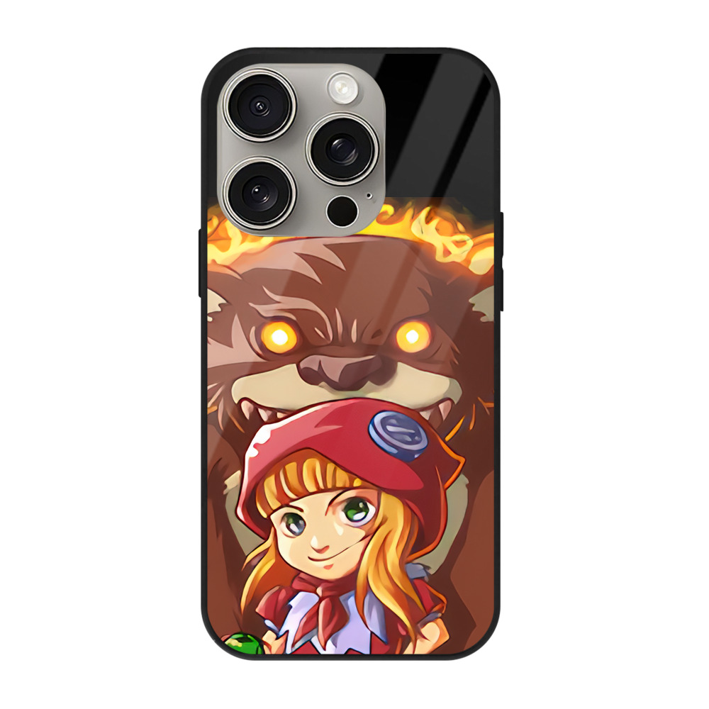 リーグ・オブ・レジェンド League of Legends LOL 【iPhone15Pro対応】スマホケース 耐衝撃＆黄変防止 背面ガラス