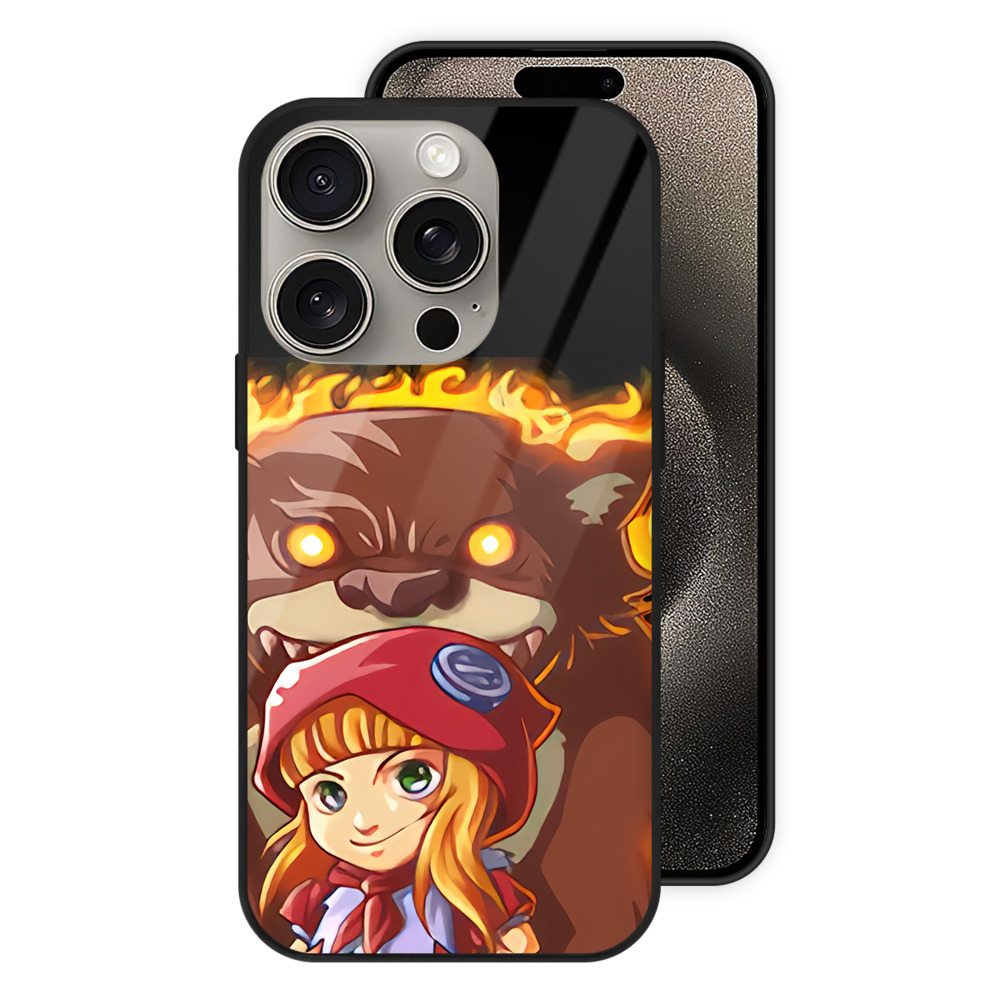リーグ・オブ・レジェンド League of Legends LOL 【iPhone15Pro対応】スマホケース 耐衝撃＆黄変防止 背面ガラス