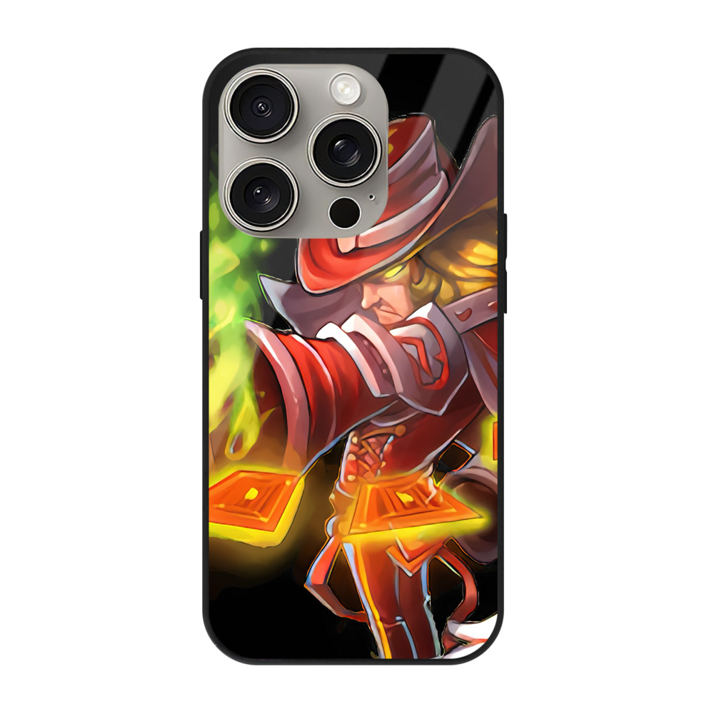 リーグ・オブ・レジェンド League of Legends LOL 【iPhone15Pro対応】スマホケース 耐衝撃＆黄変防止 背面ガラス