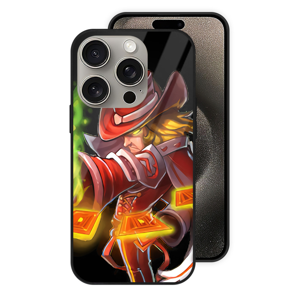 リーグ・オブ・レジェンド League of Legends LOL 【iPhone15Pro対応】スマホケース 耐衝撃＆黄変防止 背面ガラス