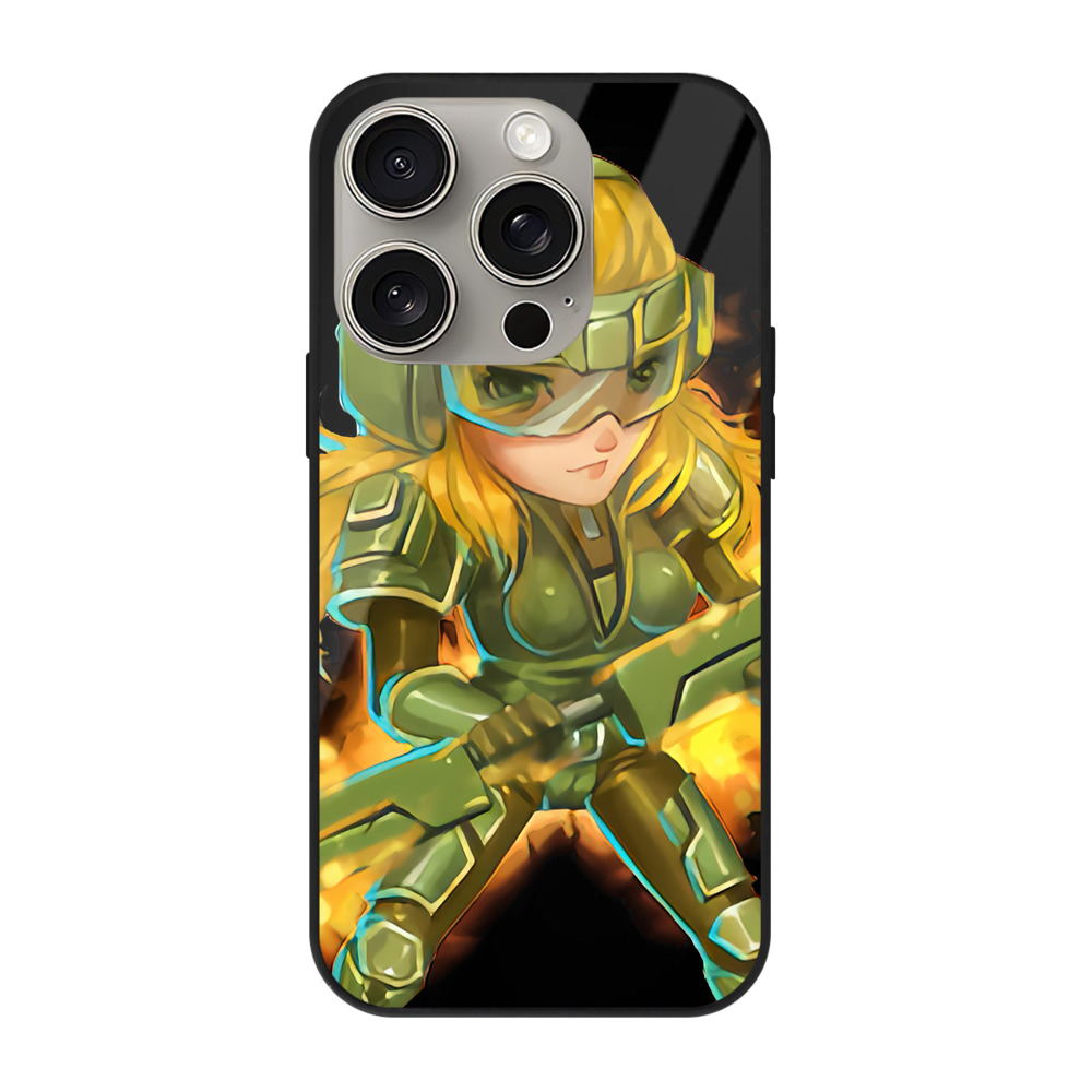 リーグ・オブ・レジェンド League of Legends LOL 【iPhone15Pro対応】スマホケース 耐衝撃＆黄変防止 背面ガラス