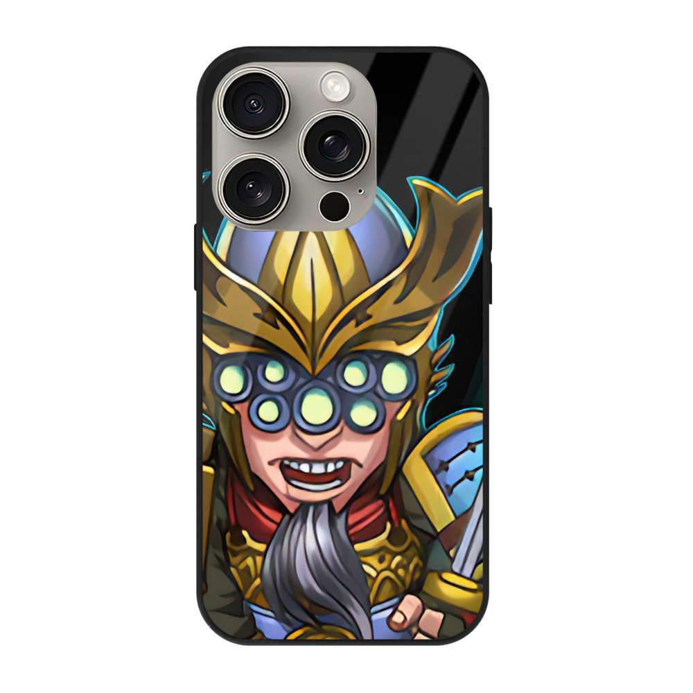 リーグ・オブ・レジェンド League of Legends LOL 【iPhone15Pro対応】スマホケース 耐衝撃＆黄変防止 背面ガラス