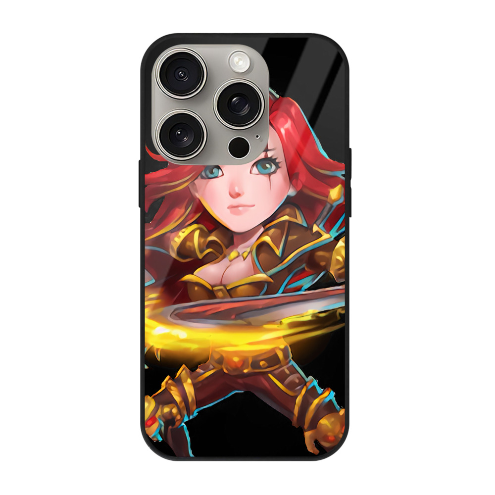 リーグ・オブ・レジェンド League of Legends LOL 【iPhone15Pro対応】スマホケース 耐衝撃＆黄変防止 背面ガラス