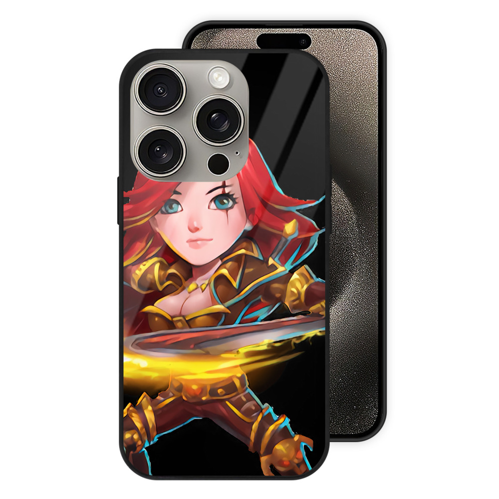 リーグ・オブ・レジェンド League of Legends LOL 【iPhone15Pro対応】スマホケース 耐衝撃＆黄変防止 背面ガラス