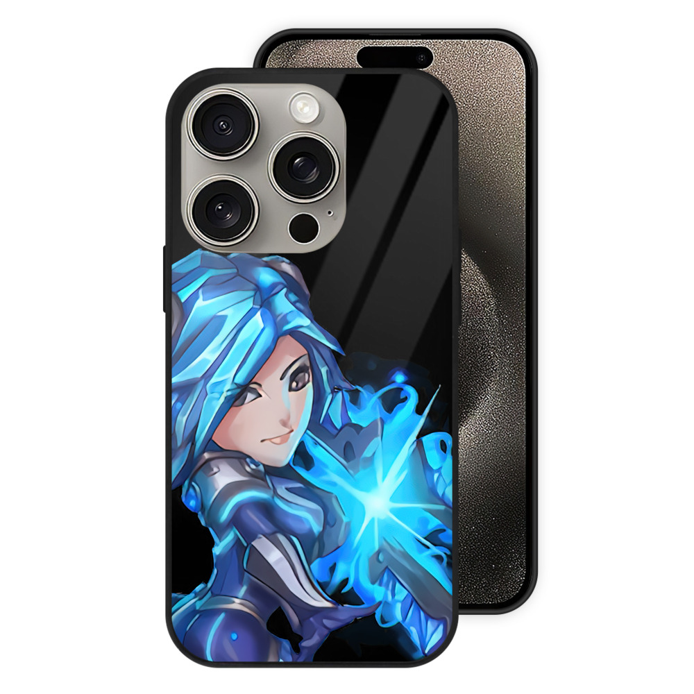 リーグ・オブ・レジェンド League of Legends LOL 【iPhone15Pro対応】スマホケース 耐衝撃＆黄変防止 背面ガラス