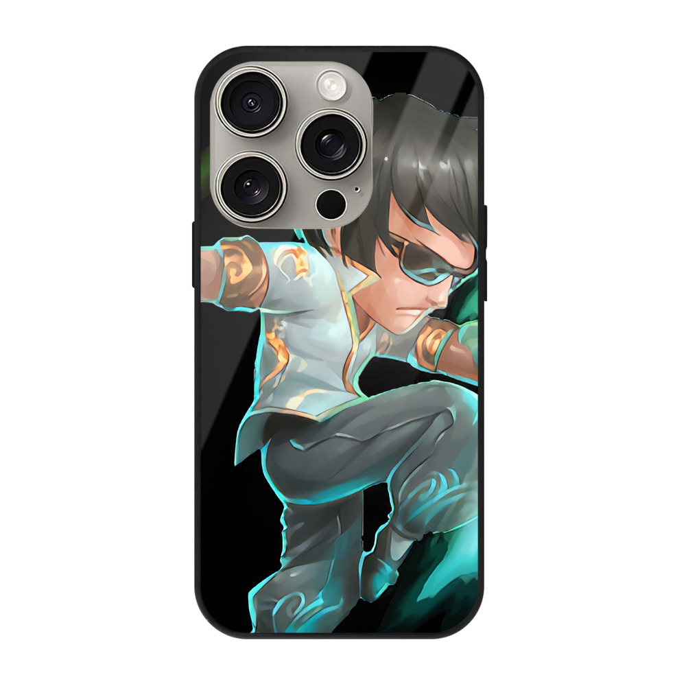 リーグ・オブ・レジェンド League of Legends LOL 【iPhone15Pro対応】スマホケース 耐衝撃＆黄変防止 背面ガラス