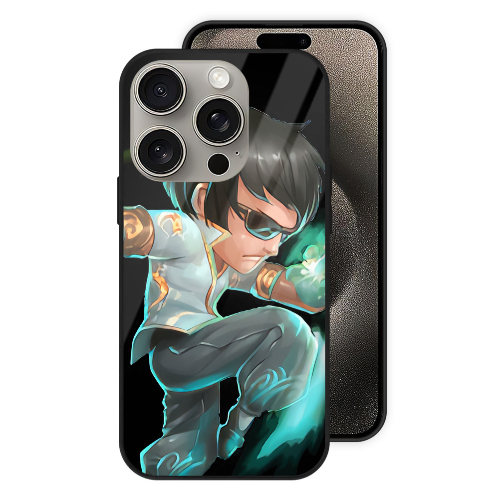 リーグ・オブ・レジェンド League of Legends LOL 【iPhone15Pro対応】スマホケース 耐衝撃＆黄変防止 背面ガラス