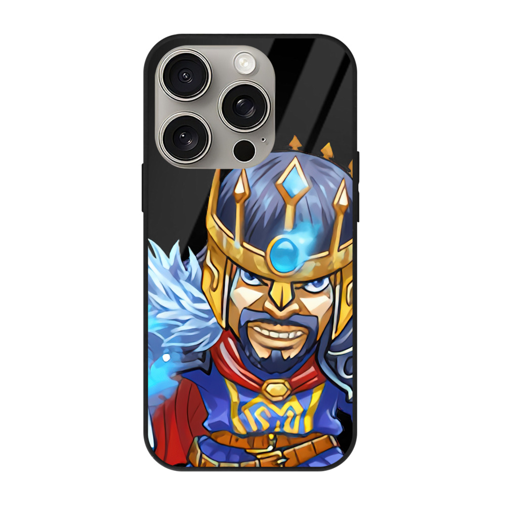 リーグ・オブ・レジェンド League of Legends LOL 【iPhone15Pro対応】スマホケース 耐衝撃＆黄変防止 背面ガラス