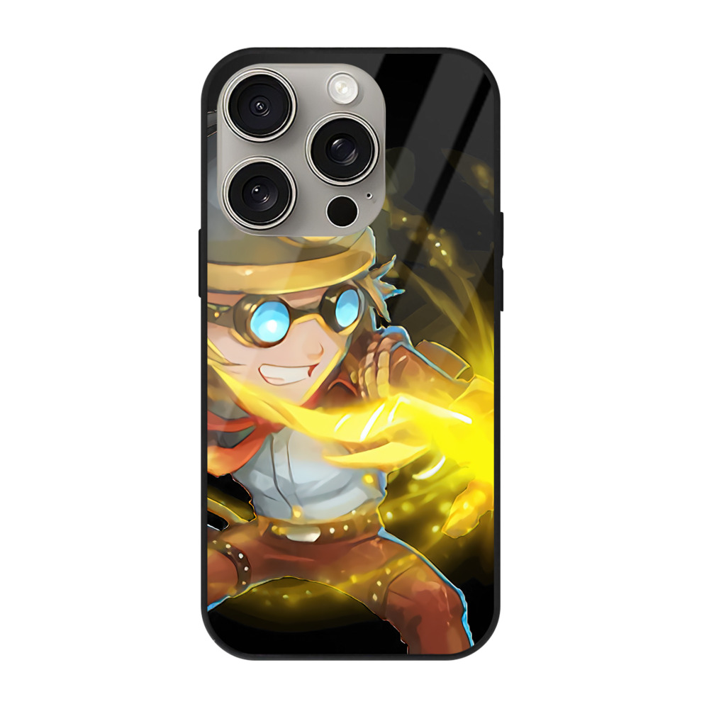 リーグ・オブ・レジェンド League of Legends LOL 【iPhone15Pro対応】スマホケース 耐衝撃＆黄変防止 背面ガラス