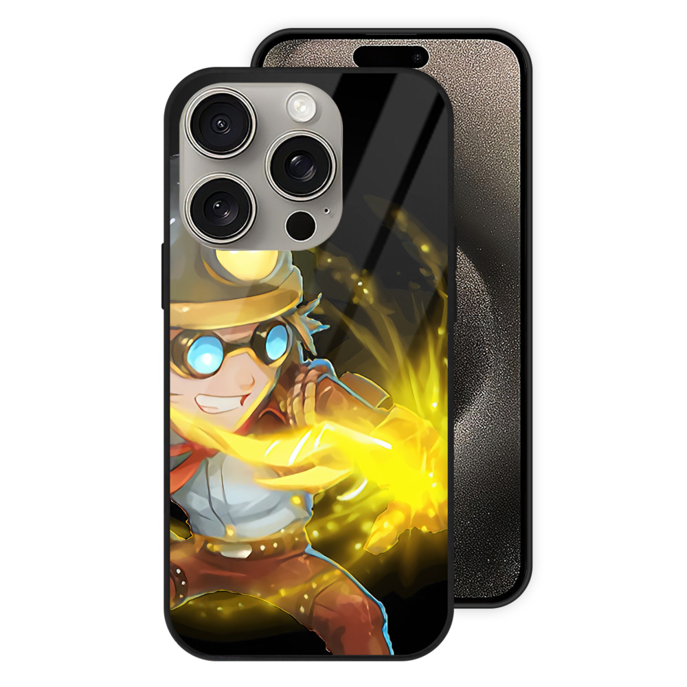 リーグ・オブ・レジェンド League of Legends LOL 【iPhone15Pro対応】スマホケース 耐衝撃＆黄変防止 背面ガラス
