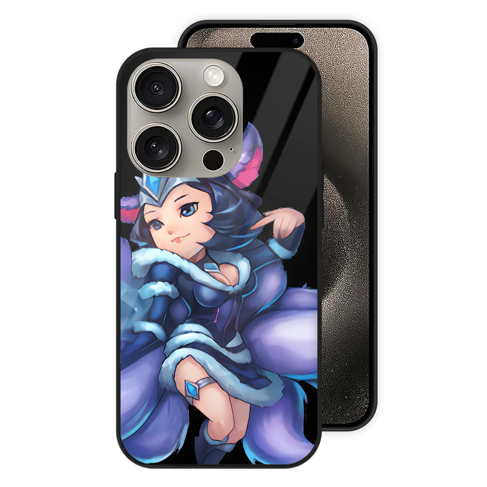 リーグ・オブ・レジェンド League of Legends LOL 【iPhone15Pro対応】スマホケース 耐衝撃＆黄変防止 背面ガラス