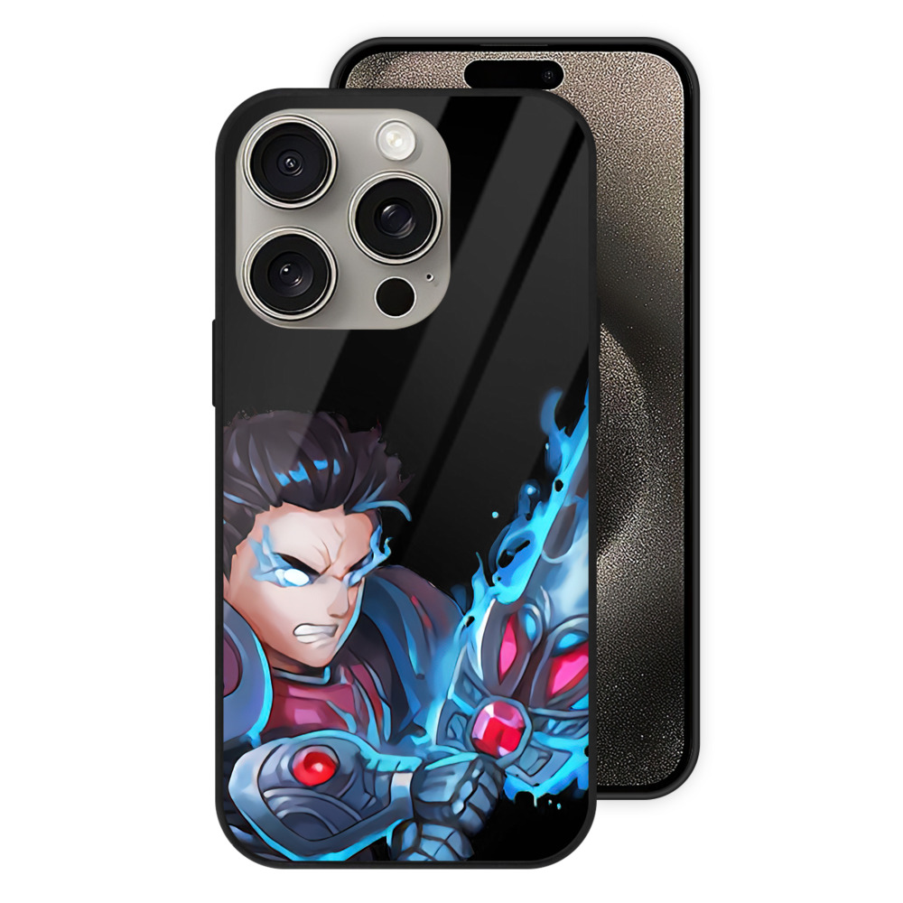 リーグ・オブ・レジェンド League of Legends LOL 【iPhone15Pro対応】スマホケース 耐衝撃＆黄変防止 背面ガラス