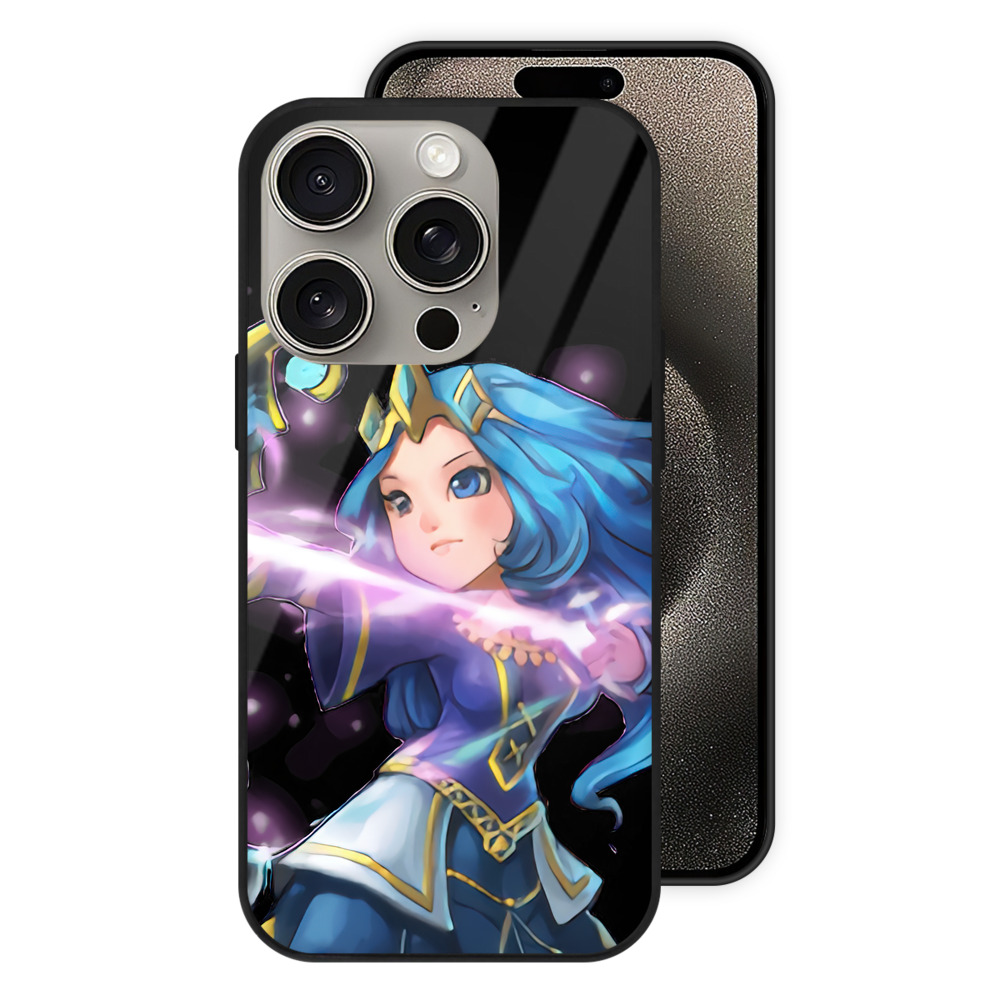 リーグ・オブ・レジェンド League of Legends LOL 【iPhone15Pro対応】スマホケース 耐衝撃＆黄変防止 背面ガラス