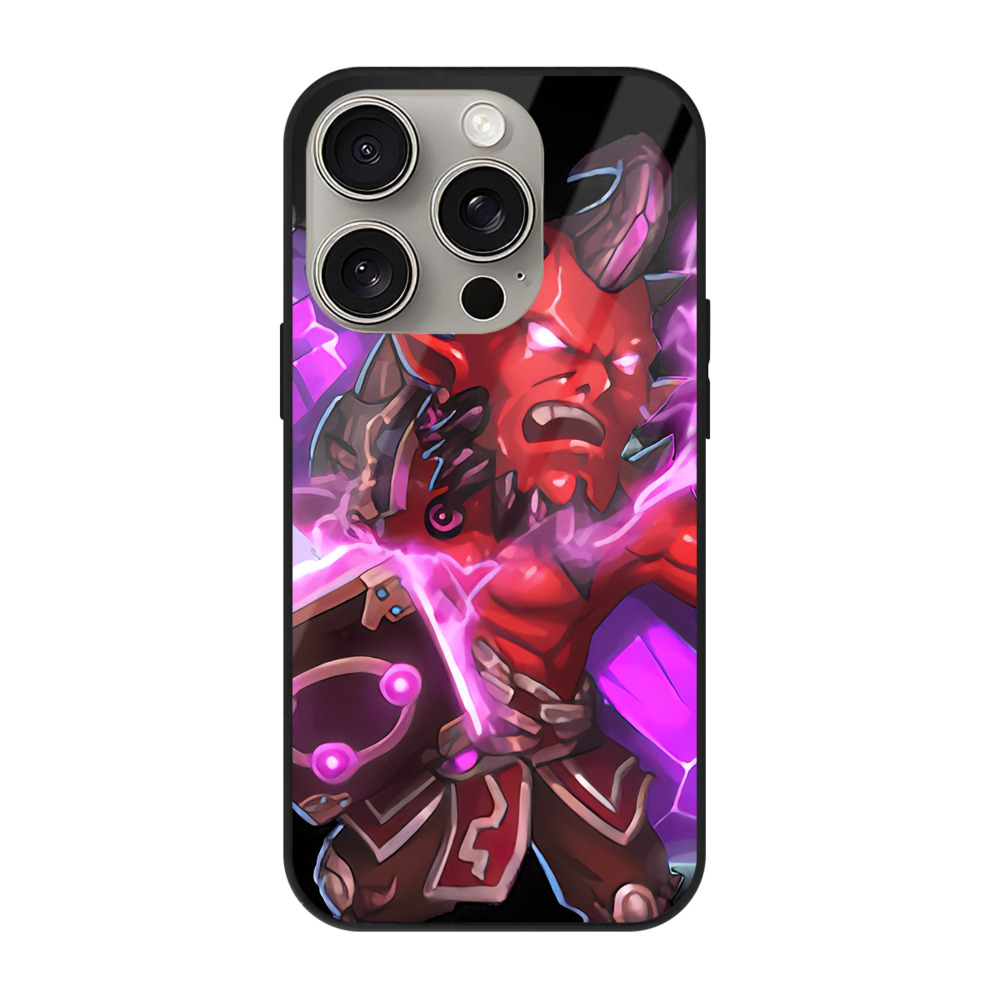 リーグ・オブ・レジェンド League of Legends LOL 【iPhone15Pro対応】スマホケース 耐衝撃＆黄変防止 背面ガラス