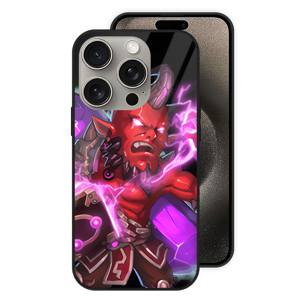 リーグ・オブ・レジェンド League of Legends LOL 【iPhone15Pro対応】スマホケース 耐衝撃＆黄変防止 背面ガラス